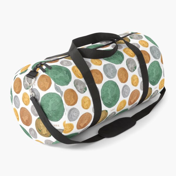 Roman Imperial Coin Pattern Duffle Bag