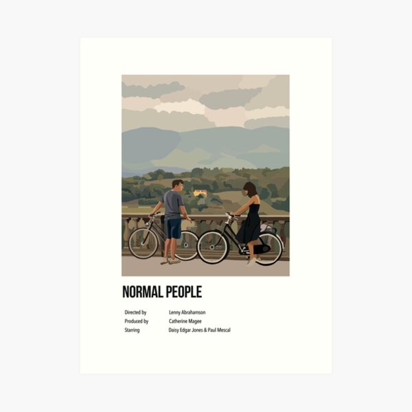 Normal people Illustration Polaroid Style Poster Art Print