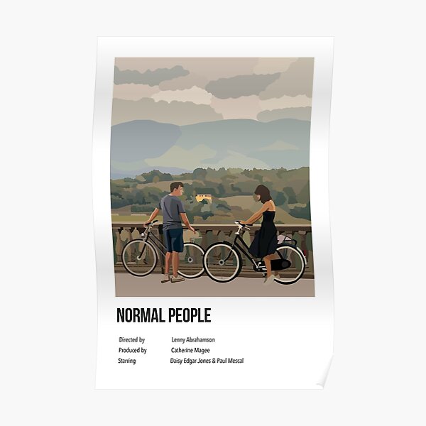 Normal people Illustration Polaroid Style Poster Poster