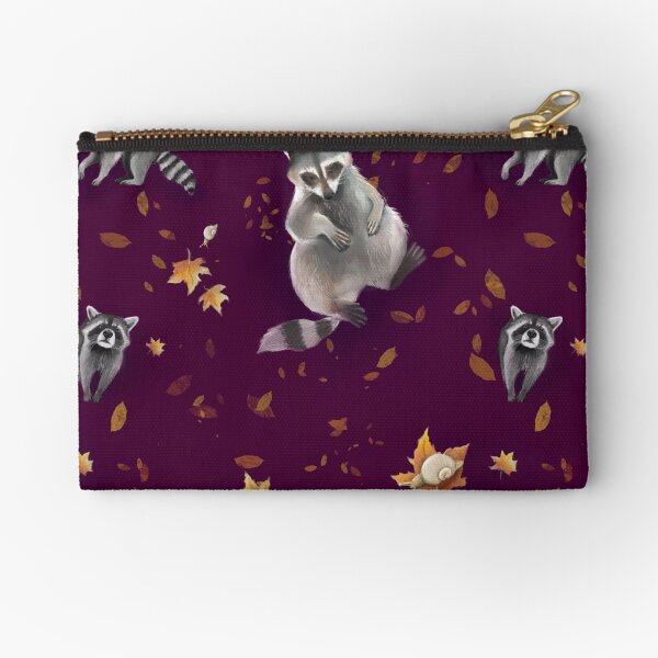 Sweet raccoon Zipper Pouch