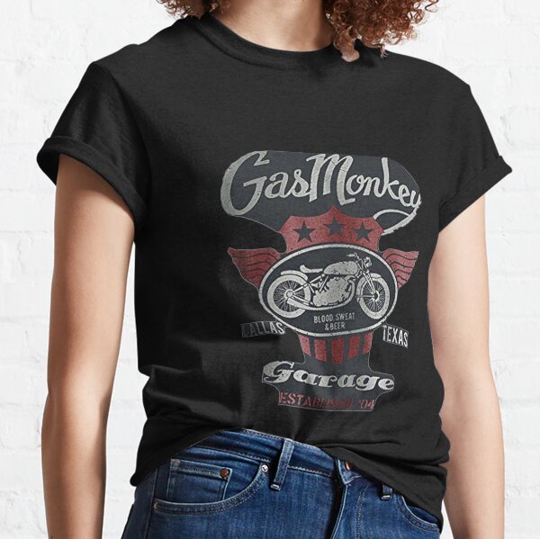 Officially Licensed Gas Monkey Garage Round Seal T-Shirt S-XXL Sizes Damen