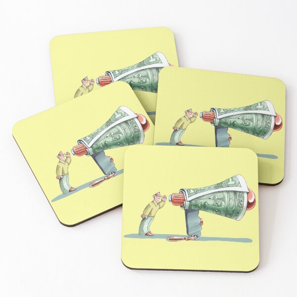 Item preview, the money gives voice allegory of power of money in information world designed and sold by nuvolanevicata.