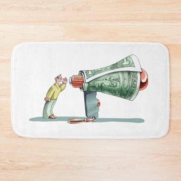 Item preview, the money gives voice allegory of power of money in information world designed and sold by nuvolanevicata.