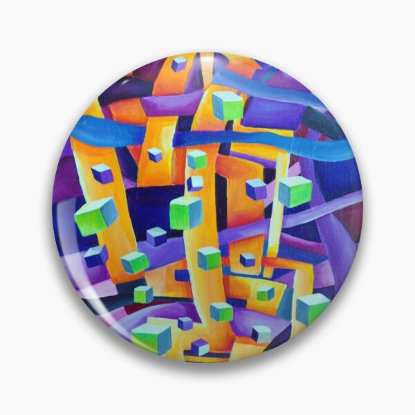 Item preview, Optical Illusion Geometrical Abstract Watercolor  designed and sold by Nisuris.