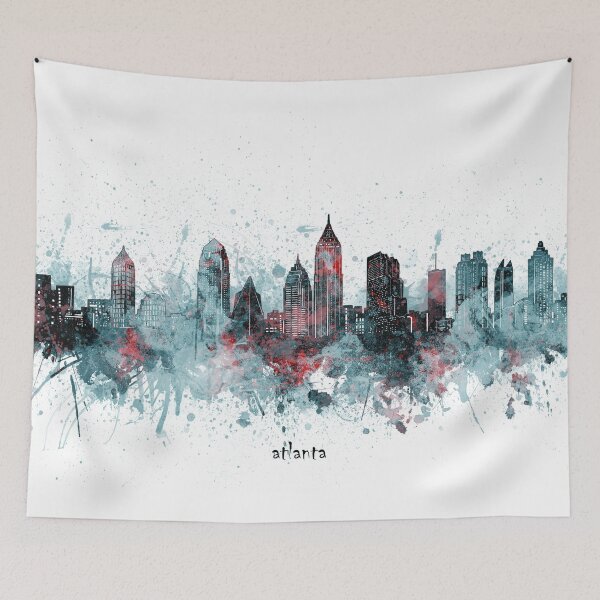 Item preview, atlanta skyline designed and sold by BekimART2.