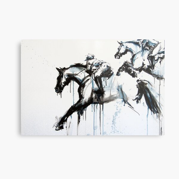 Riding Flurry Metal Print
