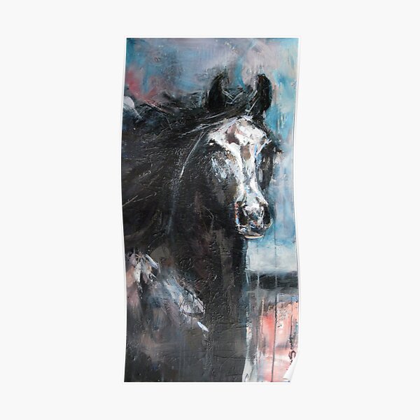 Dark Horse at Night Poster