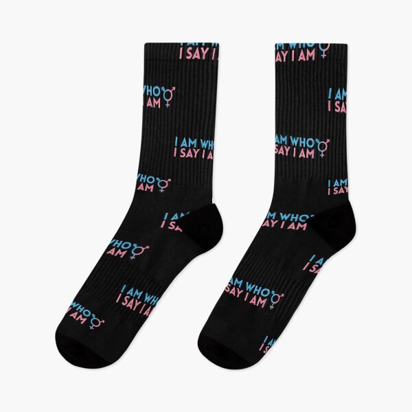 Item preview, I Am Who I Say Am Trans Pride Flag Transgender product designed and sold by jakehughes2015.