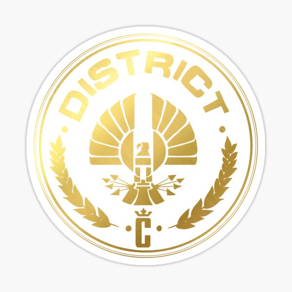 Hunger Games Capitol Gold Sticker