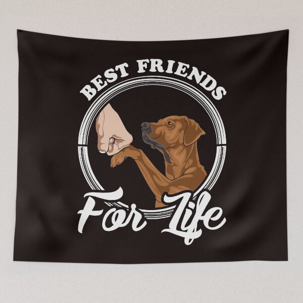 Item preview, Rhodesian Ridgeback Lover Design "Best Friends For Life" designed and sold by adsman68.