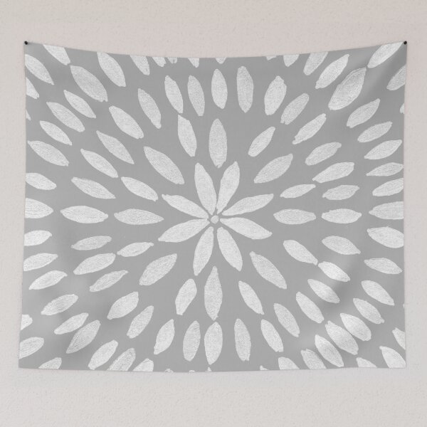 Item preview, Mandala Flower #8 #gray #drawing #decor #art  designed and sold by Anita's & Bella's Art.
