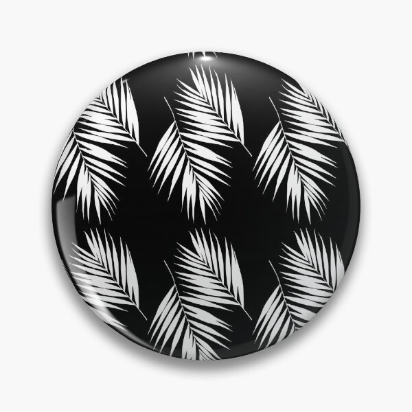 Item preview, Palm Leaves Pattern #9 #White #Black #decor #art designed and sold by Anita's & Bella's Art.