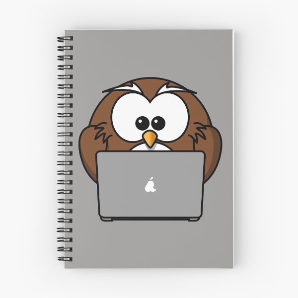 Item preview, Owl with laptop designed and sold by dplachkinova.