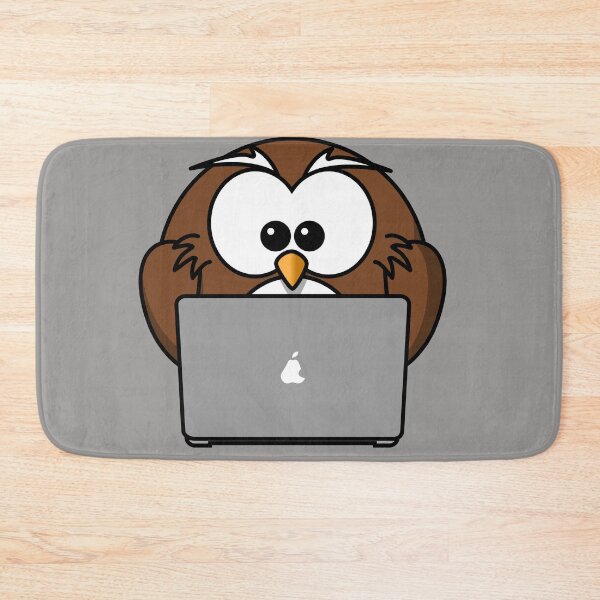 Item preview, Owl with laptop designed and sold by dplachkinova.