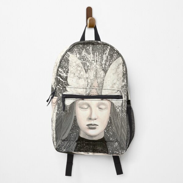 Item preview, Girl with butterflies "jomo" designed and sold by MontekkiArt.
