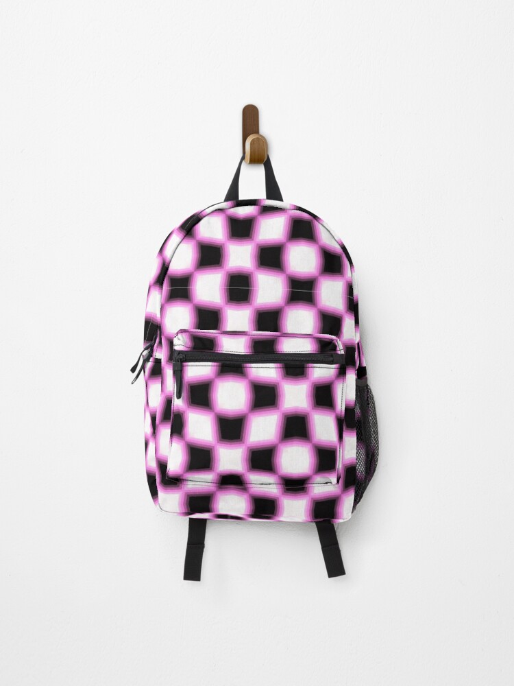 Thumbnail 1 of 3, Backpack, Pink Checkerboards designed and sold by KDesign13.
