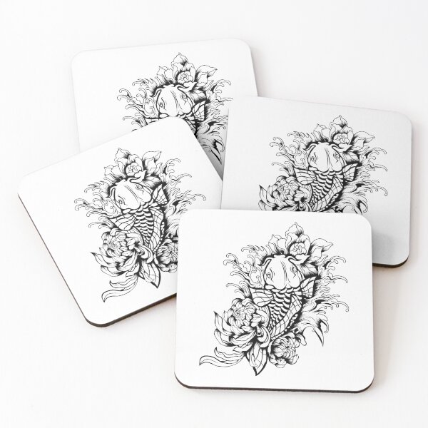 Item preview, Betta Fish Flower Lineart designed and sold by Marciano Graphic.