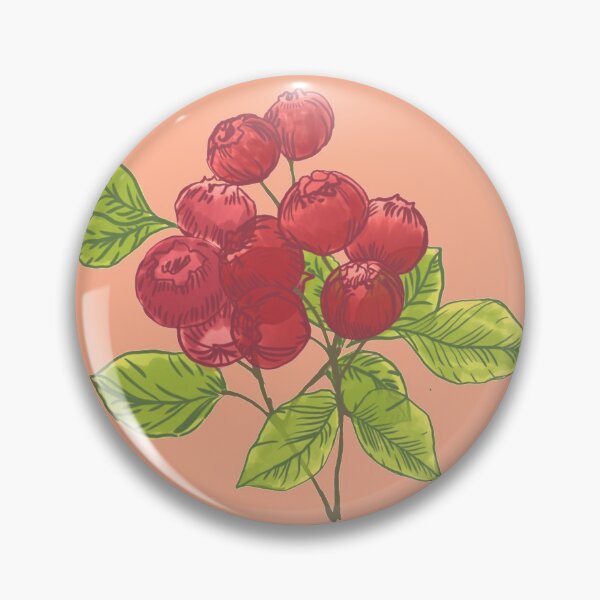 Item preview, red fruit sticker - watercolor designed and sold by ventumpluviam.