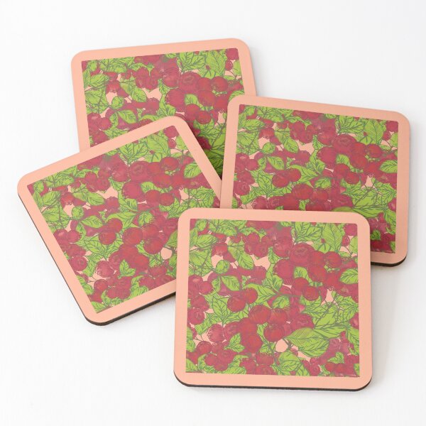 Item preview, cranberry fields - watercolor pattern designed and sold by ventumpluviam.