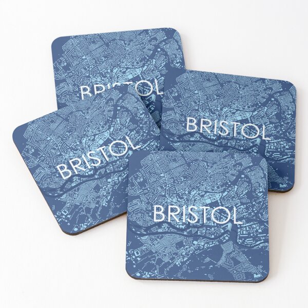Item preview, Cities: Bristol (text), midnight blue designed and sold by helenmakesmaps.