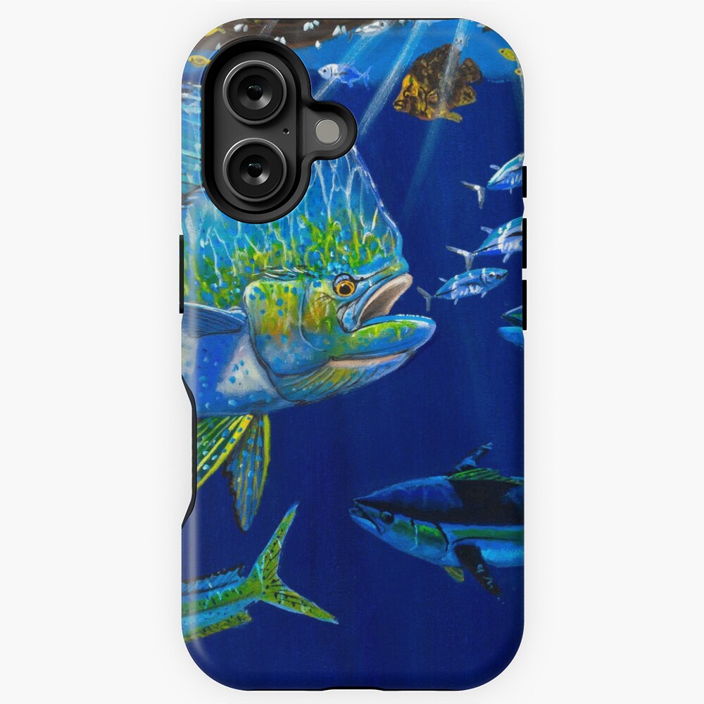 Vista previa del artículo con la obra «Funda resistente MagSafe para iPhone», diseñado y vendido por Bluemarlin.