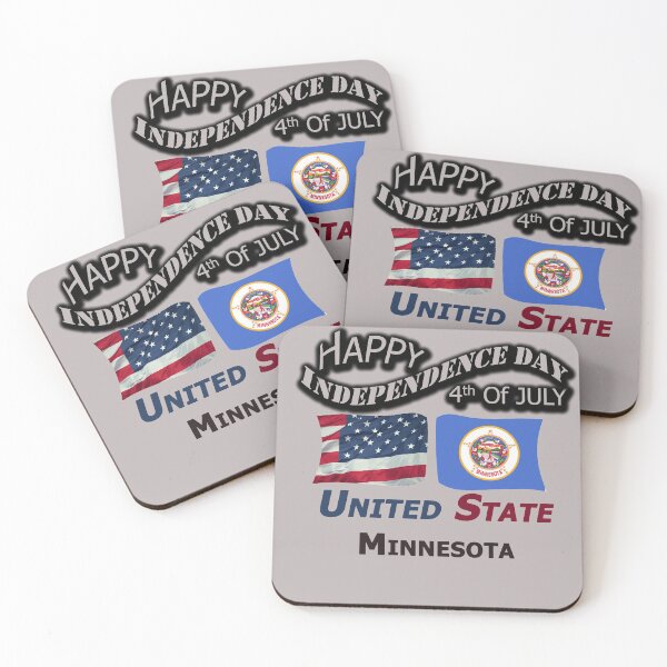 Item preview, Happy Independence Day Minnesota State, Happy 4th Of July Gift, Happy Independence Day USA, Design with Flags for each state in the United States. designed and sold by roji-world-shop.