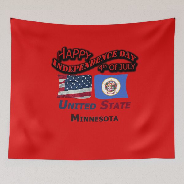 Item preview, Happy Independence Day Minnesota State, Happy 4th Of July Gift, Happy Independence Day USA, Design with Flags for each state in the United States. designed and sold by roji-world-shop.