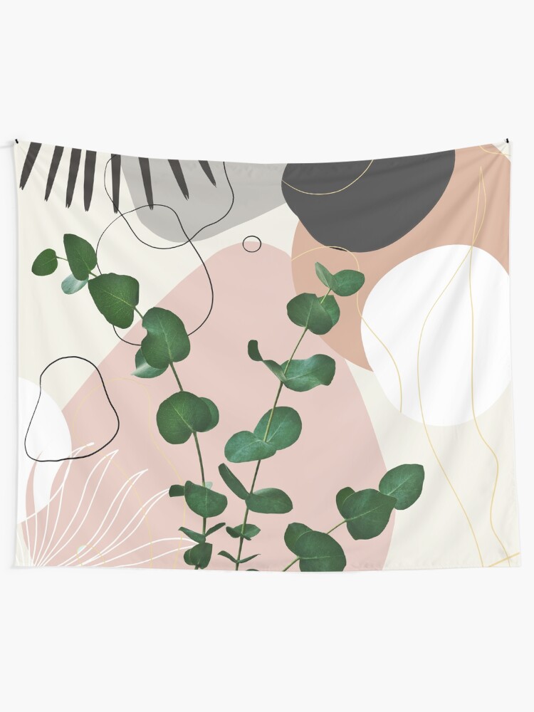 Alternate view of Eucalyptus Fan Palm Finesse #1 #tropical #decor #art Tapestry