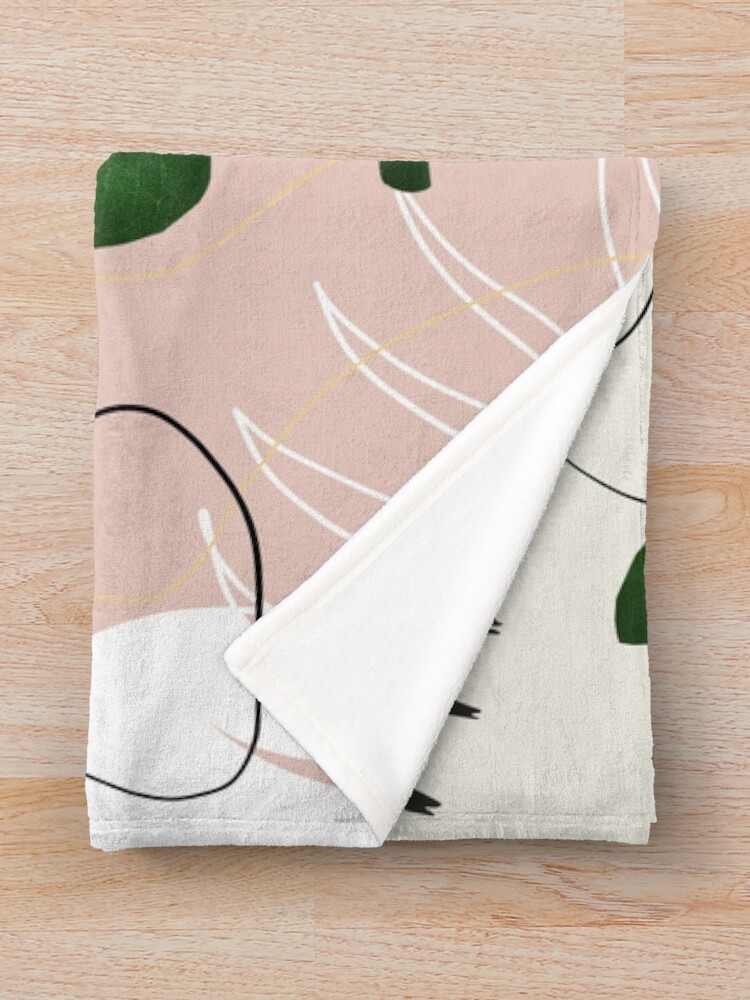 Alternate view of Eucalyptus Fan Palm Finesse #1 #tropical #decor #art Throw Blanket