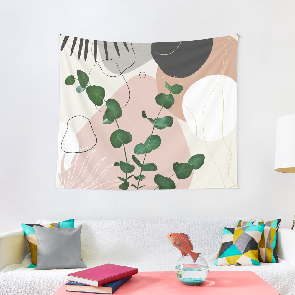 Eucalyptus Fan Palm Finesse #1 #tropical #decor #art Tapestry