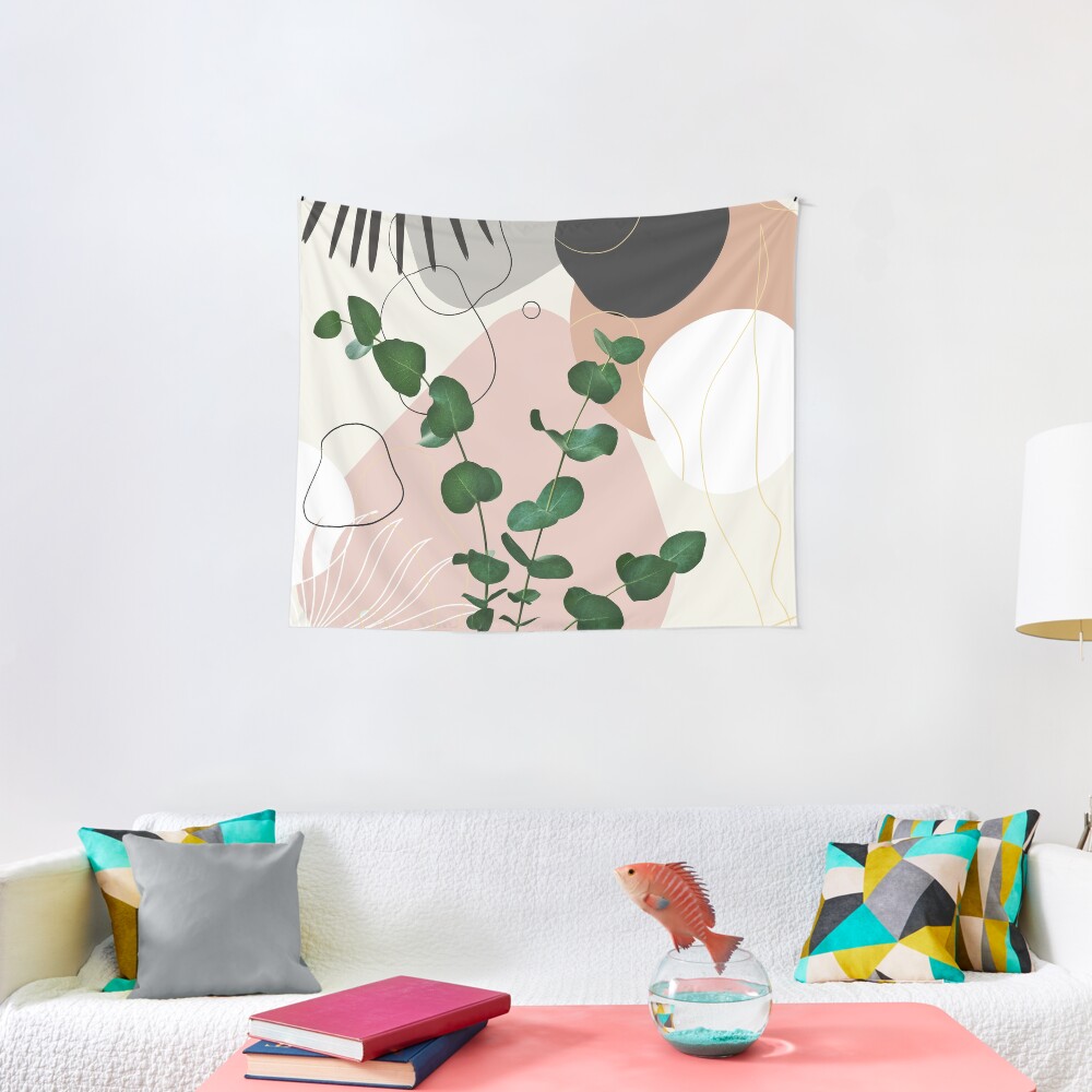 Eucalyptus Fan Palm Finesse #1 #tropical #decor #art Tapestry