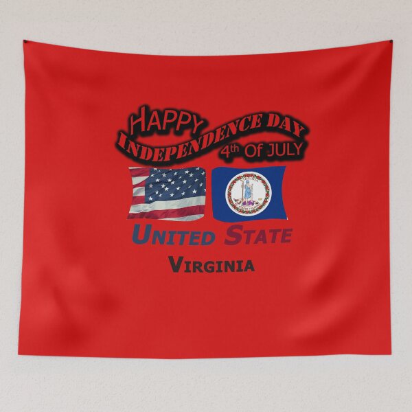 Item preview, Happy Independence Day Virginia State, Happy 4th Of July Gift, Happy Independence Day USA, Design with Flags for each state in the United States. designed and sold by roji-world-shop.