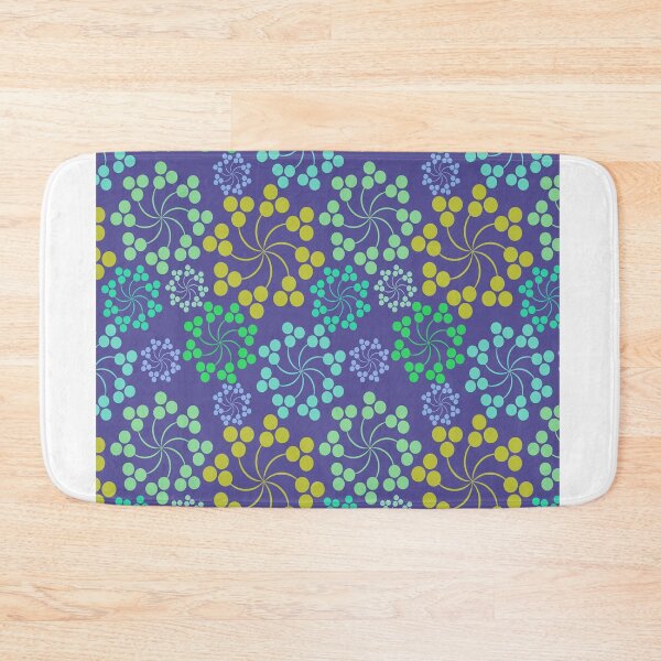 Item preview, Blue and green Flower pattern designed and sold by Mirnamar.