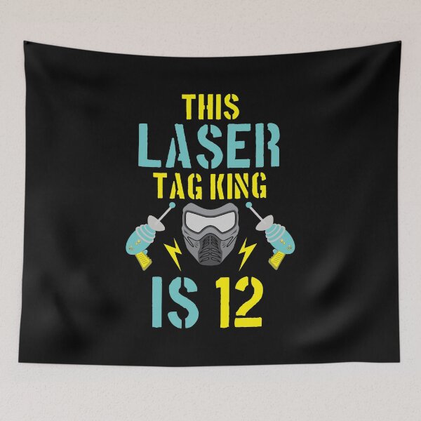 Item preview, This Laser Tag King Is 12 12th Birthday Recreational Gift designed and sold by haselshirt.
