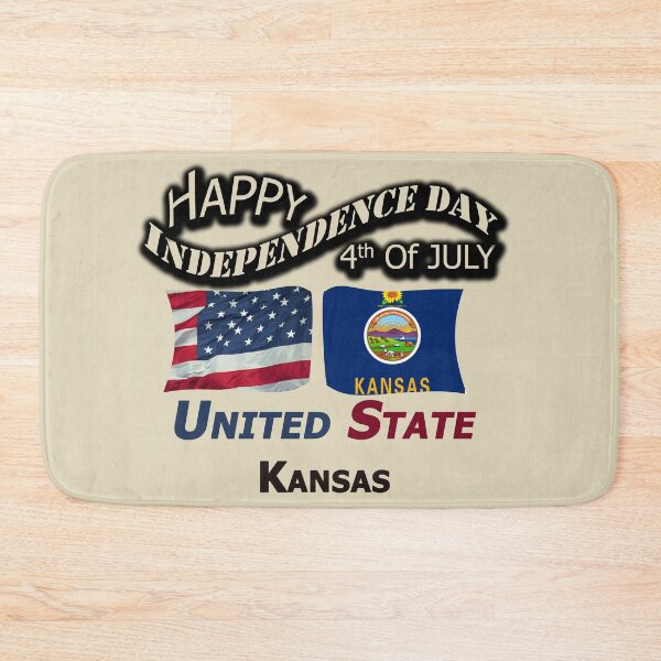 Item preview, Happy Independence Day Kansas State, Happy 4th Of July Gift, Happy Independence Day USA, Design with Flags for each state in the United States. designed and sold by roji-world-shop.