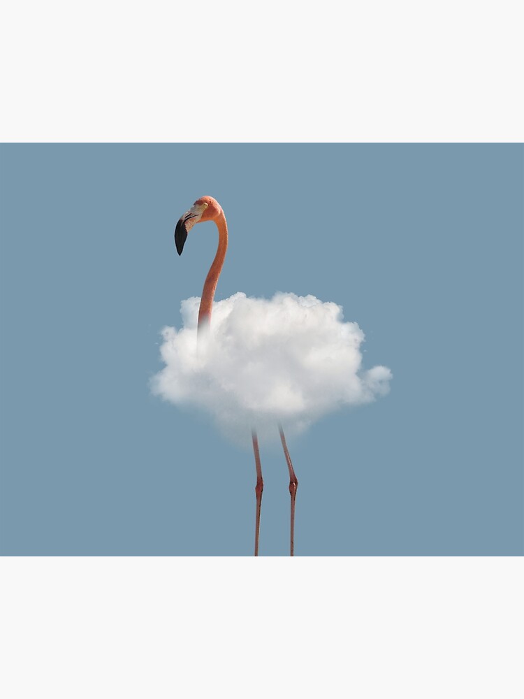 Illustration Flamingo In The Clouds