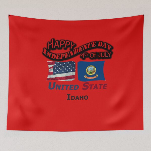 Item preview, Happy Independence Day Idaho State, Happy 4th Of July Gift, Happy Independence Day USA, Design with Flags for each state in the United States. designed and sold by roji-world-shop.