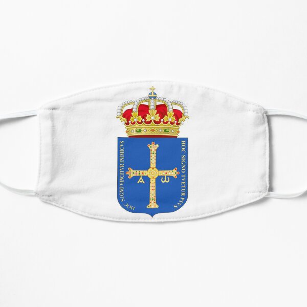 Escudo de Armas de Asturias Mascarilla plana