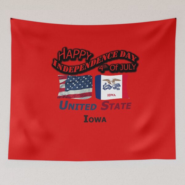 Item preview, Happy Independence Day Iowa State, Happy 4th Of July Gift, Happy Independence Day USA, Design with Flags for each state in the United States. designed and sold by roji-world-shop.