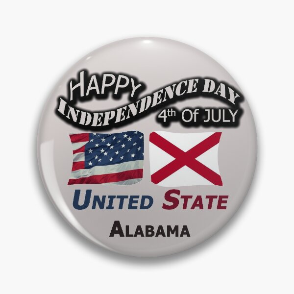 Item preview, Happy Independence Day Alabama State, Happy 4th Of July Gift, Happy Independence Day USA, Design with Flags for each state in the United States. designed and sold by roji-world-shop.