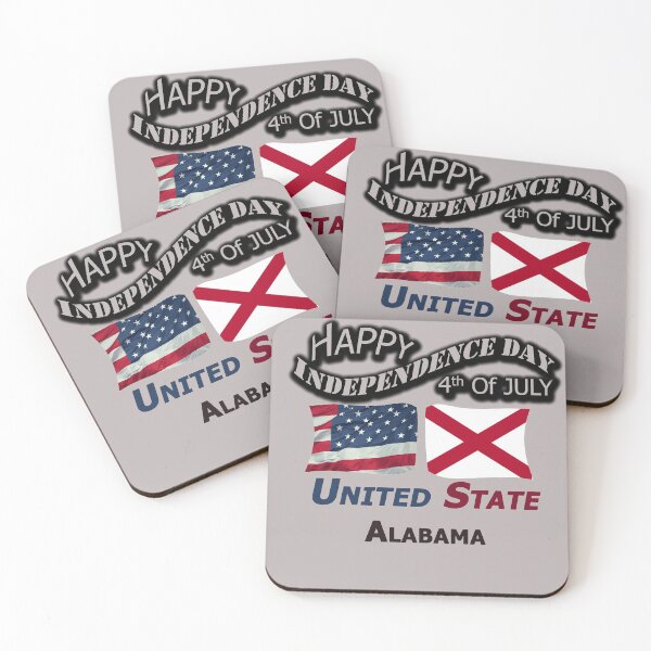 Item preview, Happy Independence Day Alabama State, Happy 4th Of July Gift, Happy Independence Day USA, Design with Flags for each state in the United States. designed and sold by roji-world-shop.