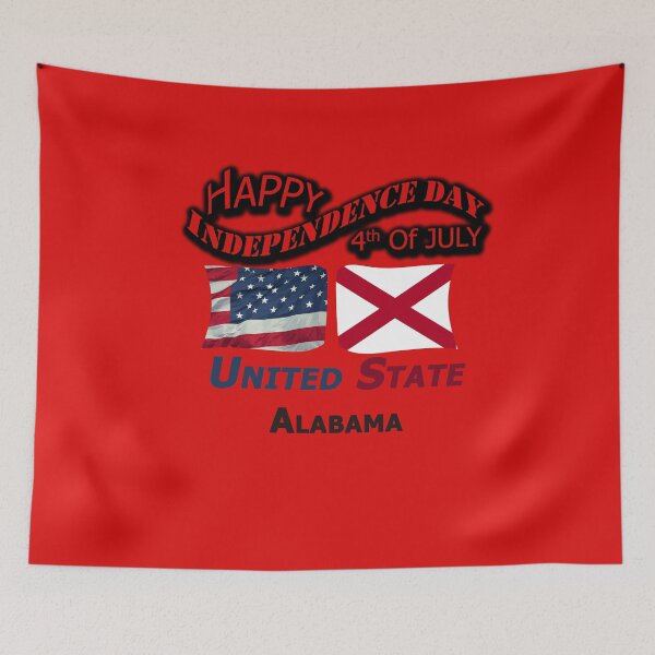 Item preview, Happy Independence Day Alabama State, Happy 4th Of July Gift, Happy Independence Day USA, Design with Flags for each state in the United States. designed and sold by roji-world-shop.