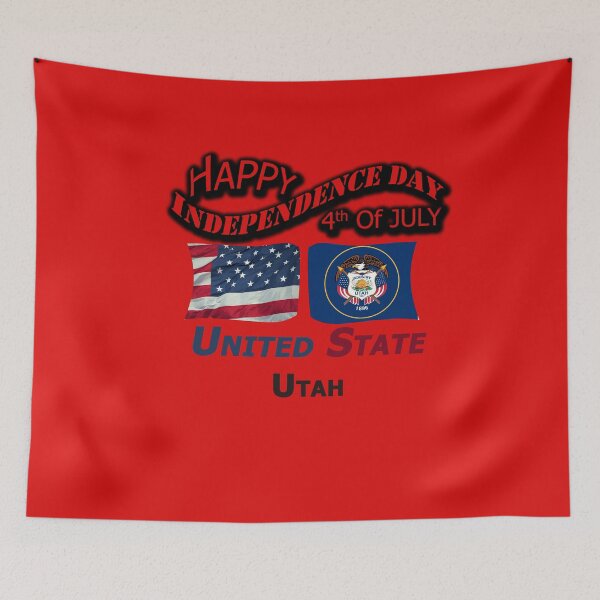 Item preview, Happy Independence Day Utah State, Happy 4th Of July Gift, Happy Independence Day USA, Design with Flags for each state in the United States. designed and sold by roji-world-shop.