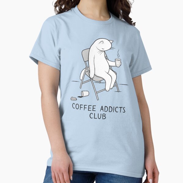 Item preview, Join the White Cat at the coffee addicts club designed and sold by runcatrun.