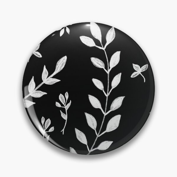 Item preview, White Leaves Pattern #3 #drawing #decor #art designed and sold by Anita's & Bella's Art.