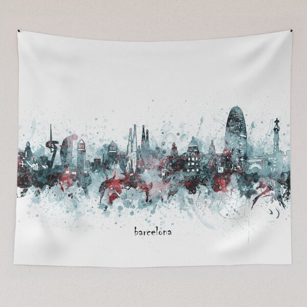 Item preview, barcelona skyline designed and sold by BekimART2.