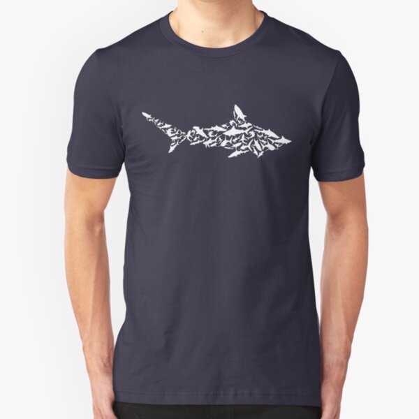 Shark Collage Slim Fit T-Shirt