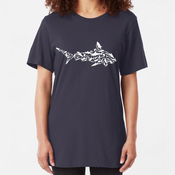 Shark Collage Slim Fit T-Shirt