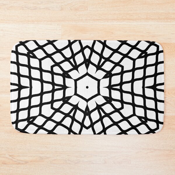 Item preview, Origami Blossom - Simple Abstract Mandala Pattern | Black and White designed and sold by Dator-Abstracts.