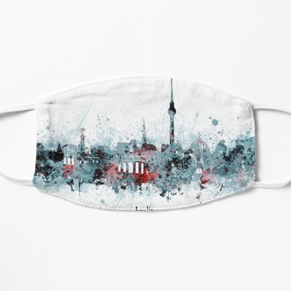 berlin skyline Flat Mask